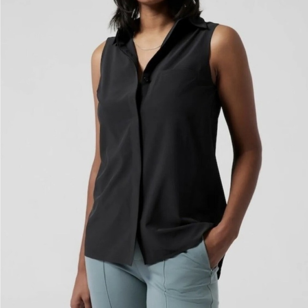 Athleta Black Urbante Tank Sleeveless Blouse size S